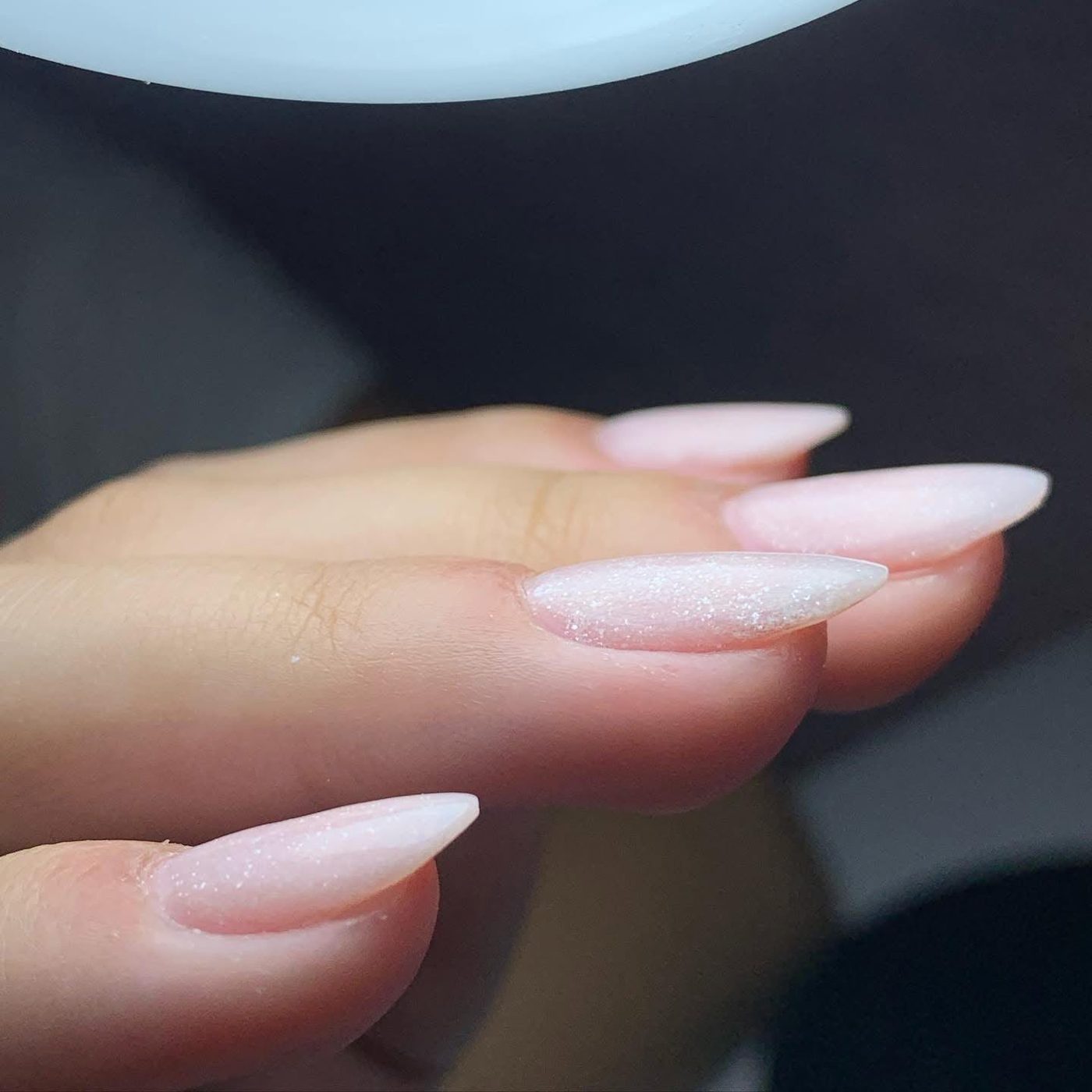 Antes e depois: Rosa com glitter